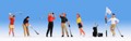 Игроки в гольф 6шт + аксессуары Noch (15885)